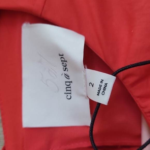 Cinq a sept Orange Maxi Dress 2 NWT - Picture 2 of 4